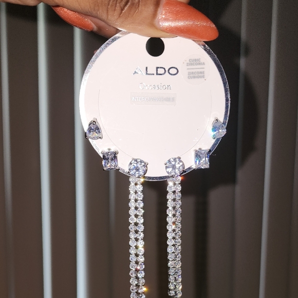 Aldo Jewelry - ALDO Sparkling Silver Dangle Earrings Set 3 Pair